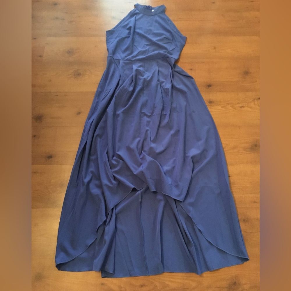 Rotita blue scalloped dress.
